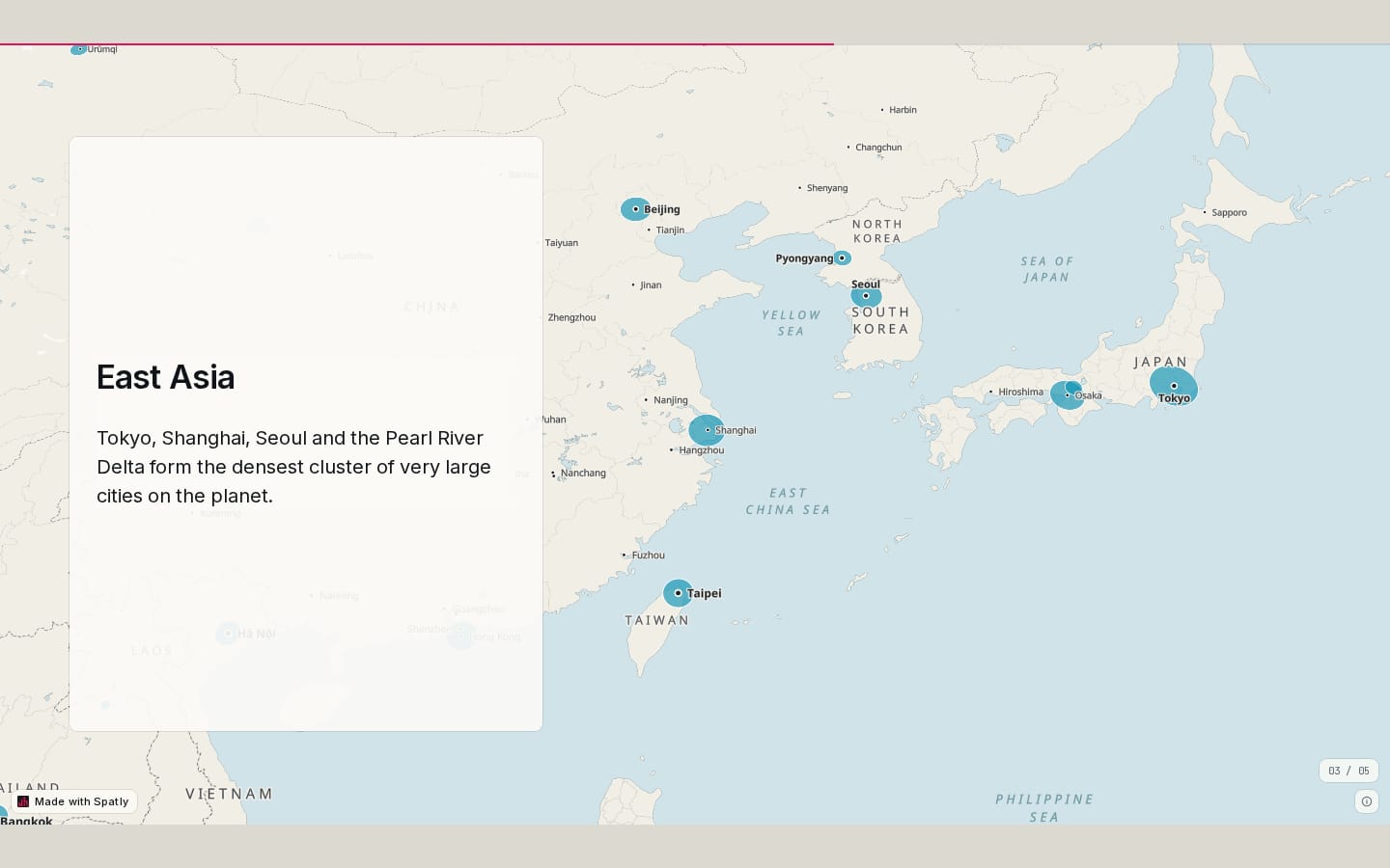 The world's largest cities: slide 3: East Asia